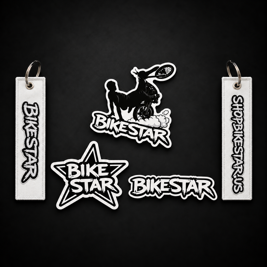 Bikestar V1 Keychain + Sticker Pack